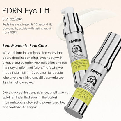 Fankr 15-Second Eye Lift Cream | Sodium DNA, 0.1% Retinal, Caffeine & Peptides
