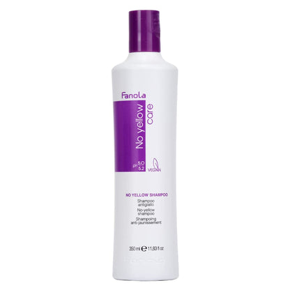 Fanola No Yellow Purple Shampoo - Neutralizes Brassiness for Blondes, Bleached & Grey Hair (11.83 fl oz)