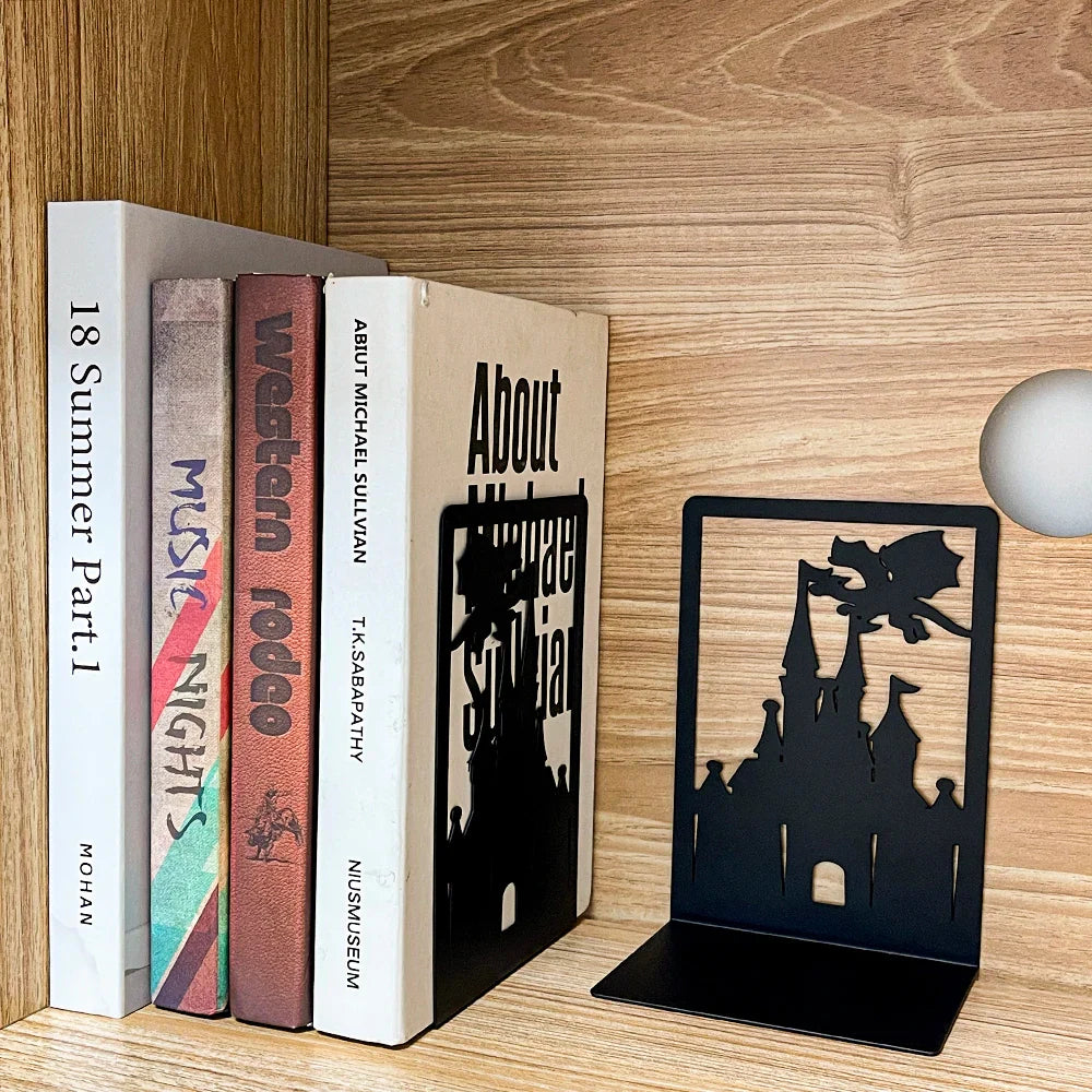 Fantasy Dragon Bookends – Heavy Duty Iron Book Holders