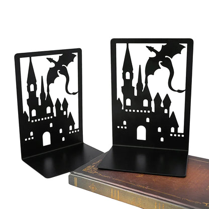 Fantasy Dragon Bookends – Heavy Duty Iron Book Holders