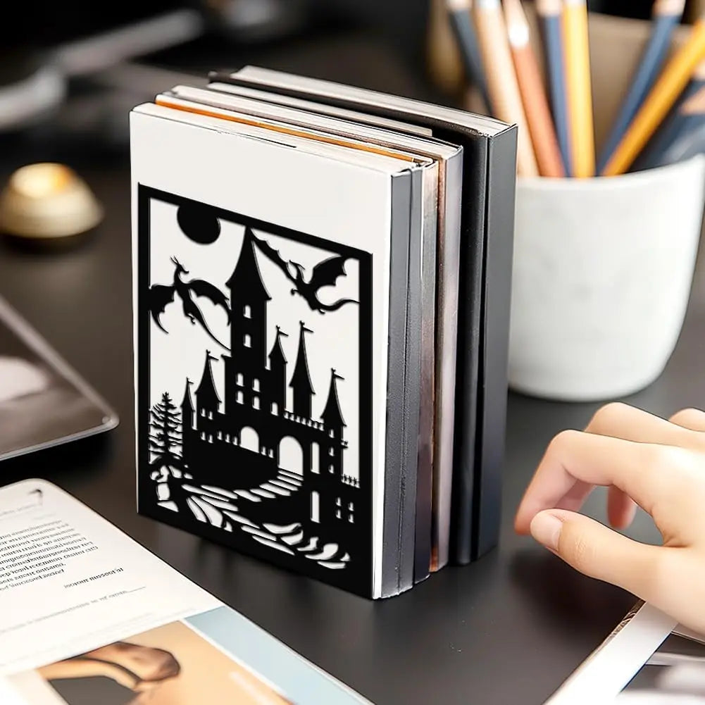 Fantasy Dragon Bookends – Heavy Duty Iron Book Holders