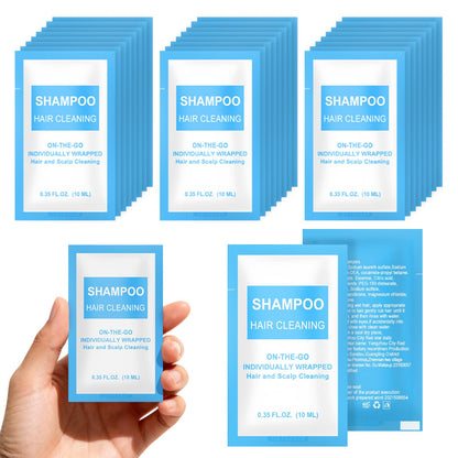 FAOEHN Travel Size Shampoo Packets – 100-Pack Bulk, 0.35 fl oz Each