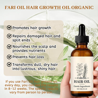 Fari Oil Hair Growth Oil | Botanical Scalp Oil for All Hair Types – 2oz (1 PCS)