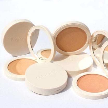 FARMASI Makeup BB All in One Powder – Lightweight, Long-Lasting Coverage with Flawless Finish (Warm Light, 0.5 oz)