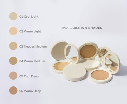 FARMASI Makeup BB All in One Powder – Lightweight, Long-Lasting Medium-Full Coverage in Cool Deep | 0.5 oz