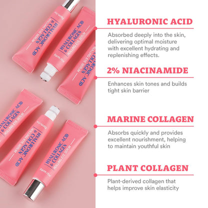 Farmstay Hyaluronic Acid Roll-On Eye Serum – 2% Niacinamide & Collagen