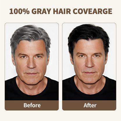 Farndu Jet Black Hair Dye Shampoo – Ammonia-free, PPD-free, 100% Gray Coverage