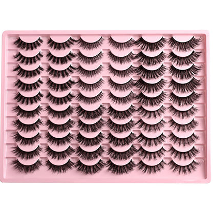 FARRED Lashes: 30 Pairs, 6 Wispy Styles for Everyday & Cat Eye Looks