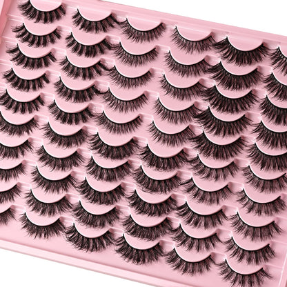 FARRED Lashes: 30 Pairs, 6 Wispy Styles for Everyday & Cat Eye Looks