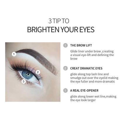 Fashionwu White Eyeliner Pencil — Waterproof, Long-Lasting Multi-Purpose Eye Tool (24pcs)