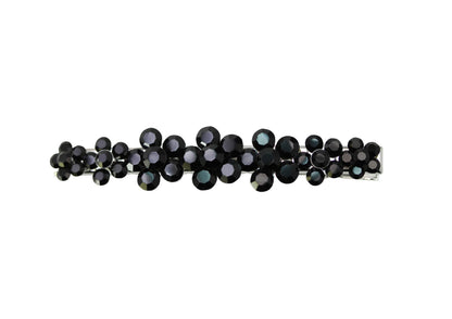 Faship Gorgeous Black Crystal Floral Small Alligator Hair Clip – Bridal Hair Jewelry