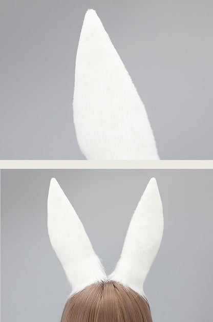 Faylay Rabbit Ear Headband - Faux Fur Cosplay Accessory for Women & Girls