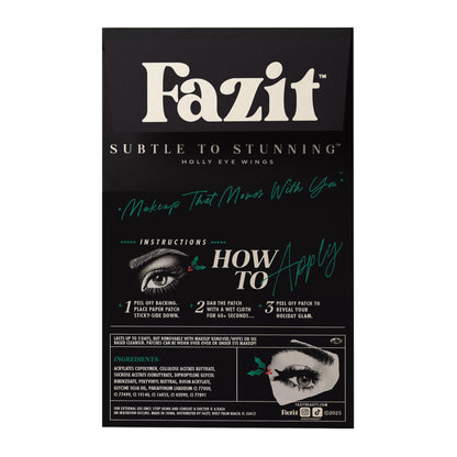 Fazit Makeup Patches: Holly Wings Eye Speckles | Glow Up Glitter for Face