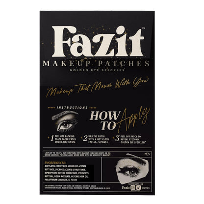 Fazit Golden Eye Speckles Makeup Patches – Glitter Face Patches for Women