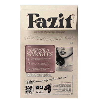 Fazit Makeup Patches: Rose Gold Decolletage Glitter Speckles