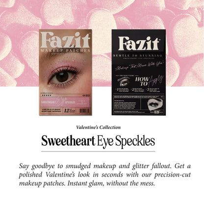 Fazit Makeup Patches: Sweetheart Eye Speckles – Glow Up Glitter Patches for the Face