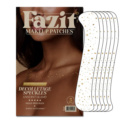 Fazit Makeup Patches: Gold Glitter Speckles for Glow-Up Looks