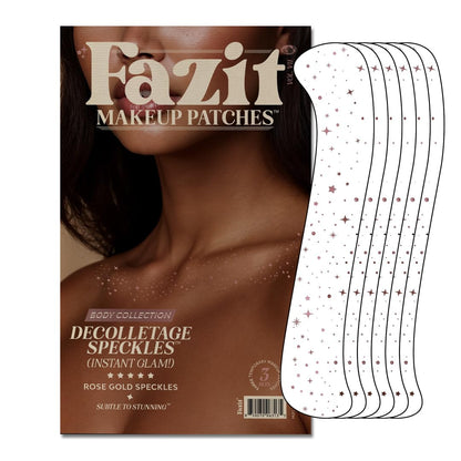 Fazit Makeup Patches: Rose Gold Decolletage Glitter Speckles