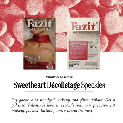 Fazit Makeup Patches: Sweetheart Decolletage Speckles – Waterproof Glitter Patches for Face