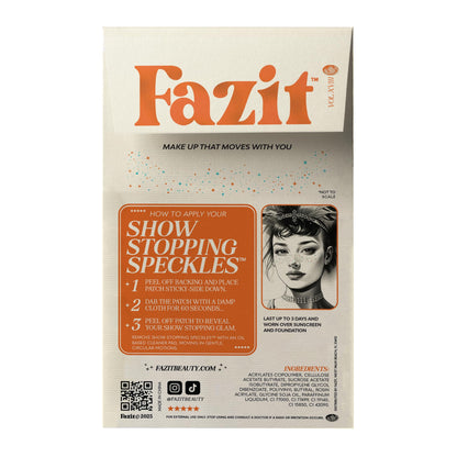 Fazit Makeup Patches | Show Stopping Speckles & Glitter Face Patches