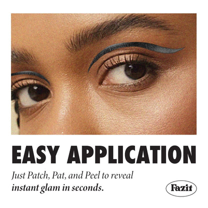 Fazit Onyx Wing Eyes Patches | Glow Up Glitter Makeup for Face