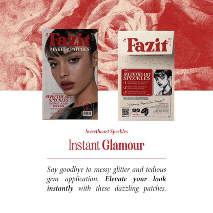 Fazit Makeup Patches Sweetheart Speckles – Glow Up Glitter Face Patches