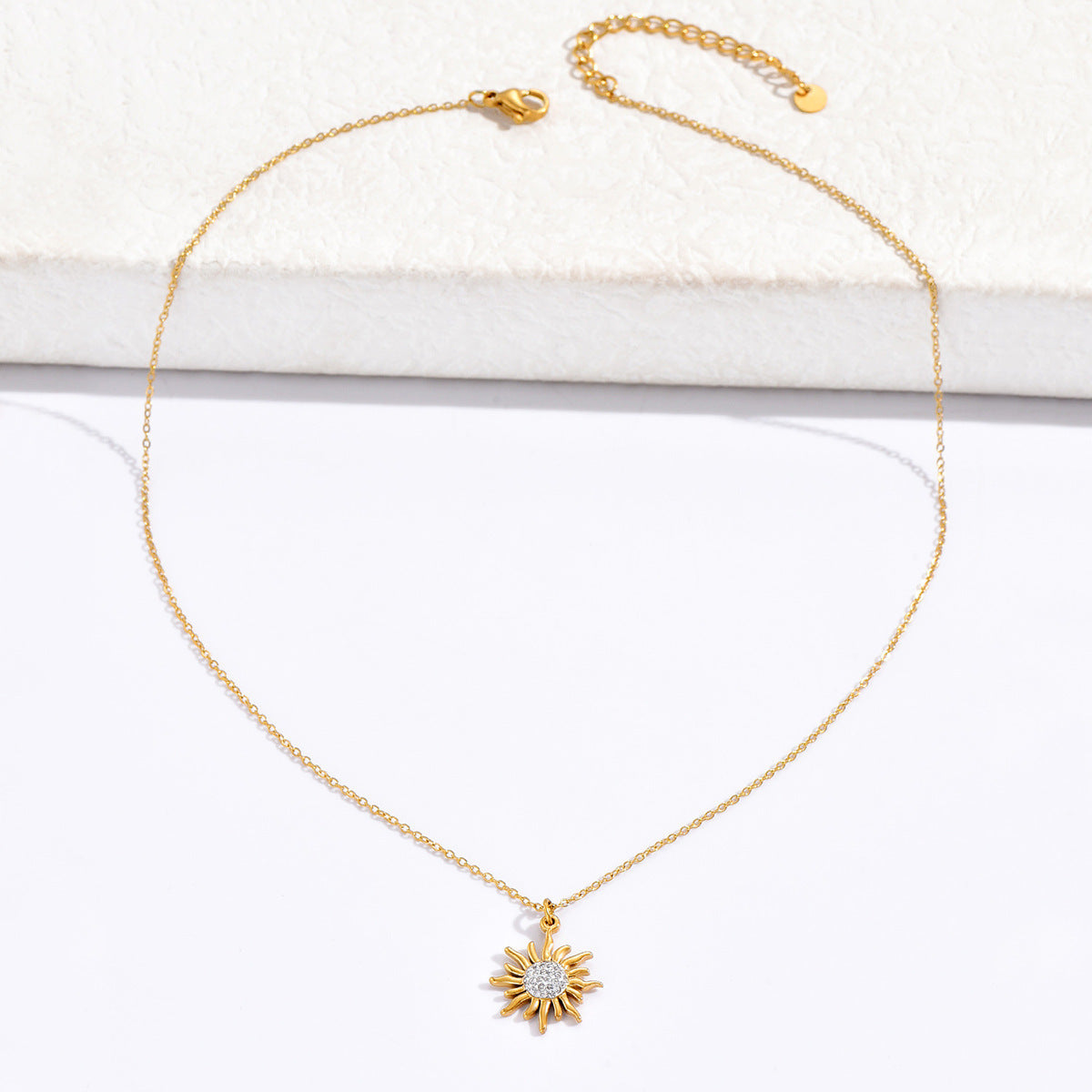 Gold Sunflower Necklace
