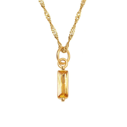 Color Twelve Birthstone Necklace