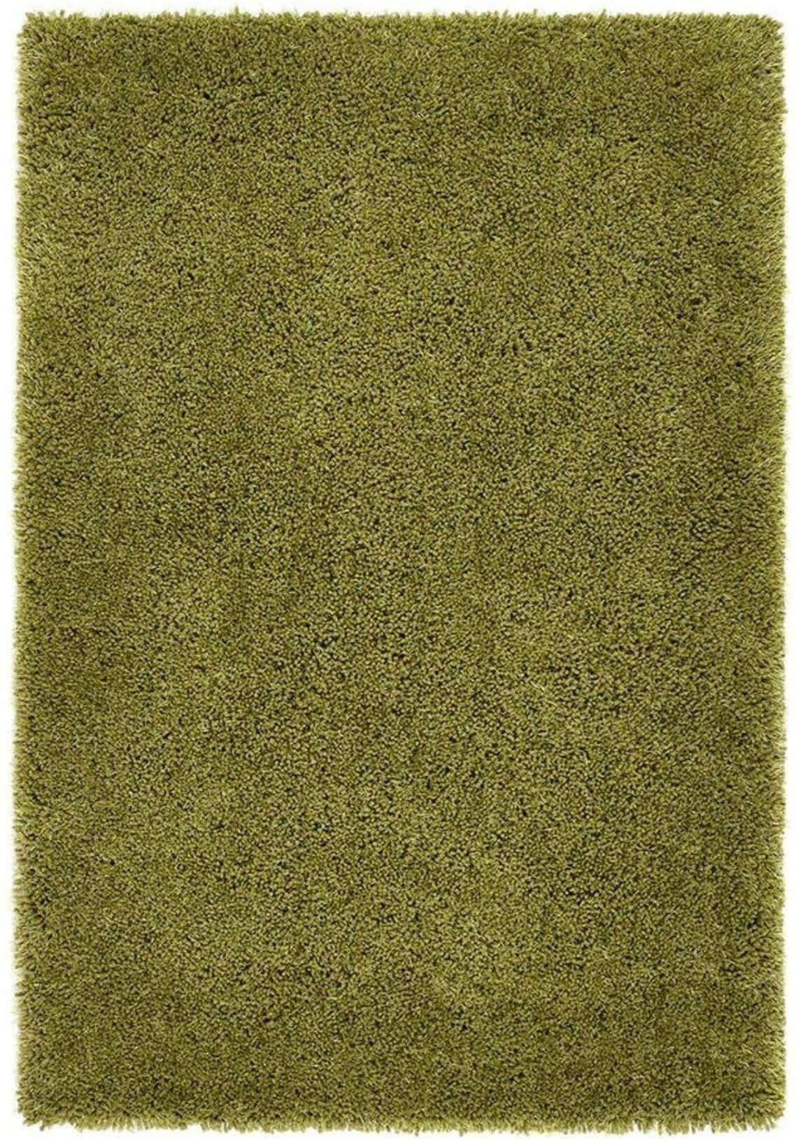 Chicago Olive Green Shaggy Rug