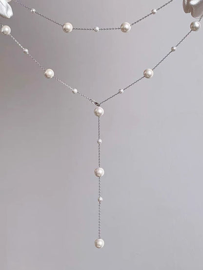 Trendy Starry Pearl Necklace & Bracelet for Women