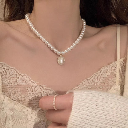 Butterfly & Pearl Necklaces