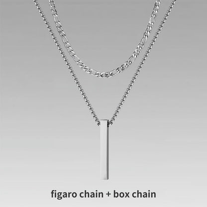 Men’s Layer Pillar Chain Necklace