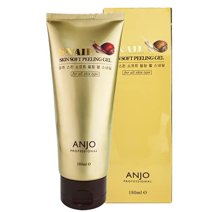 Feel Foxy Anjo Skin Soft Snail Peeling Gel – 180 ml | Gentle Face & Body Exfoliant