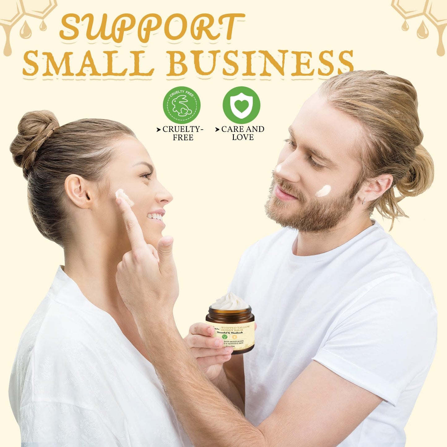 FeeMeFee Beef Tallow Face Balm – Whipped, Unscented Moisturizer (2oz)