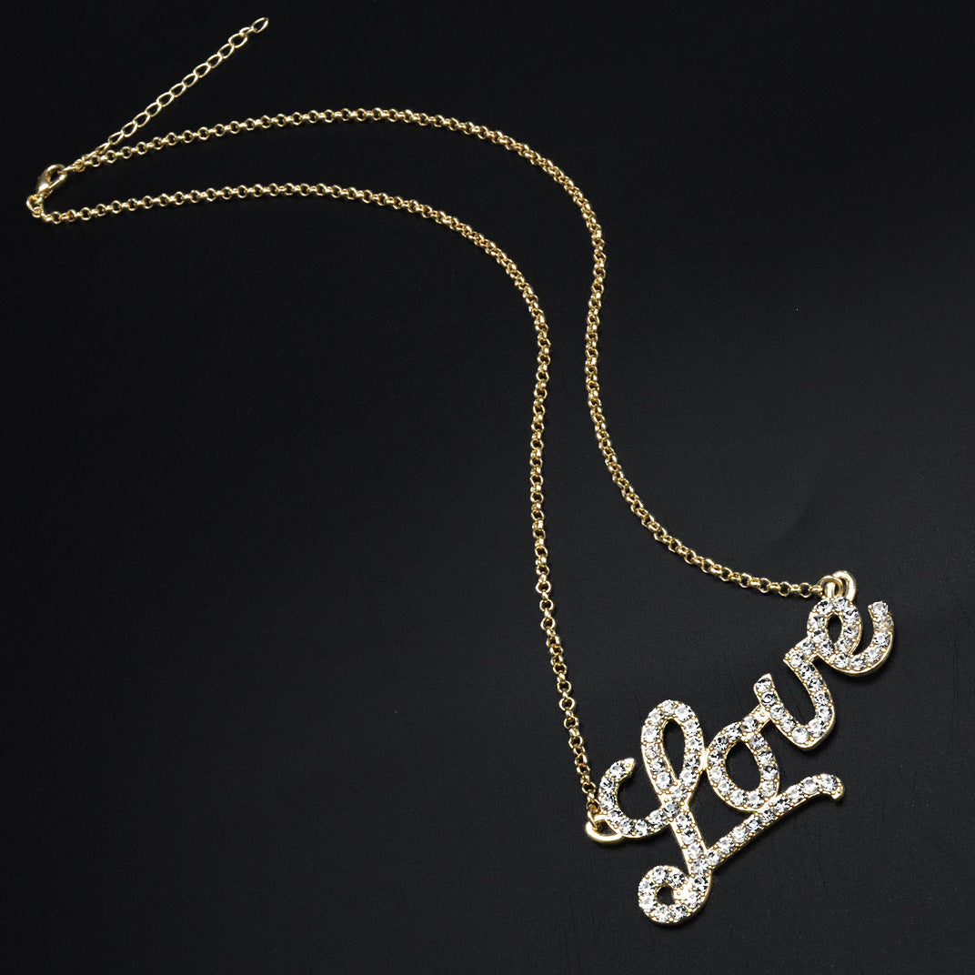 Love Letter Crystal Necklace