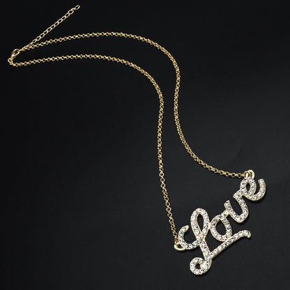 Love Letter Crystal Necklace