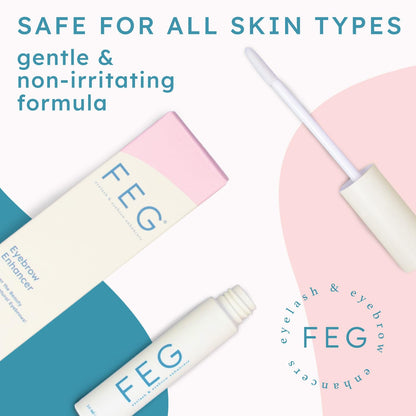 FEG Eyebrow Enhancer Growth Serum for Thicker Brows | Natural Brow Enhancing Serum for Growing and Thickening Eyebrows | Stimulates Natural Growth | 3ml | Single Pack