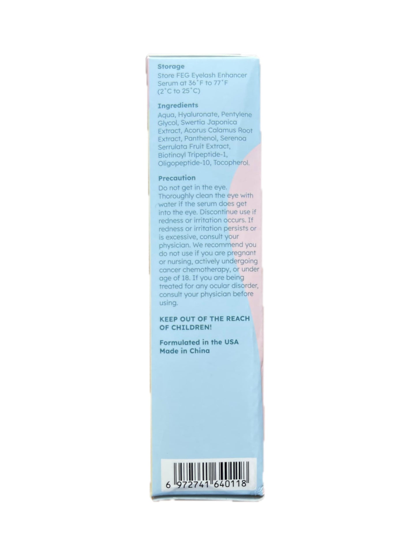 FEG Eyelash Enhancer Serum – Natural Growth for Thick, Long Lashes | 2-Pack 3ml Tubes