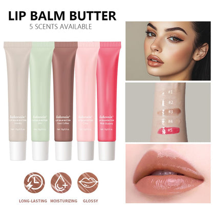 FeiCuiYun 4 Pcs Summer Lip Butter – Ultra-Hydrating Vegan Lip Balm with Sheer Shine