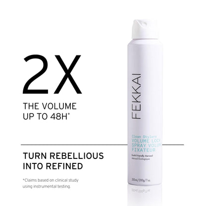 FEKKAI Clean Stylers Volumizing Hairspray – 7 oz | 72HR Humidity Resistance & 2X Volume | Vegan, Cruelty-Free