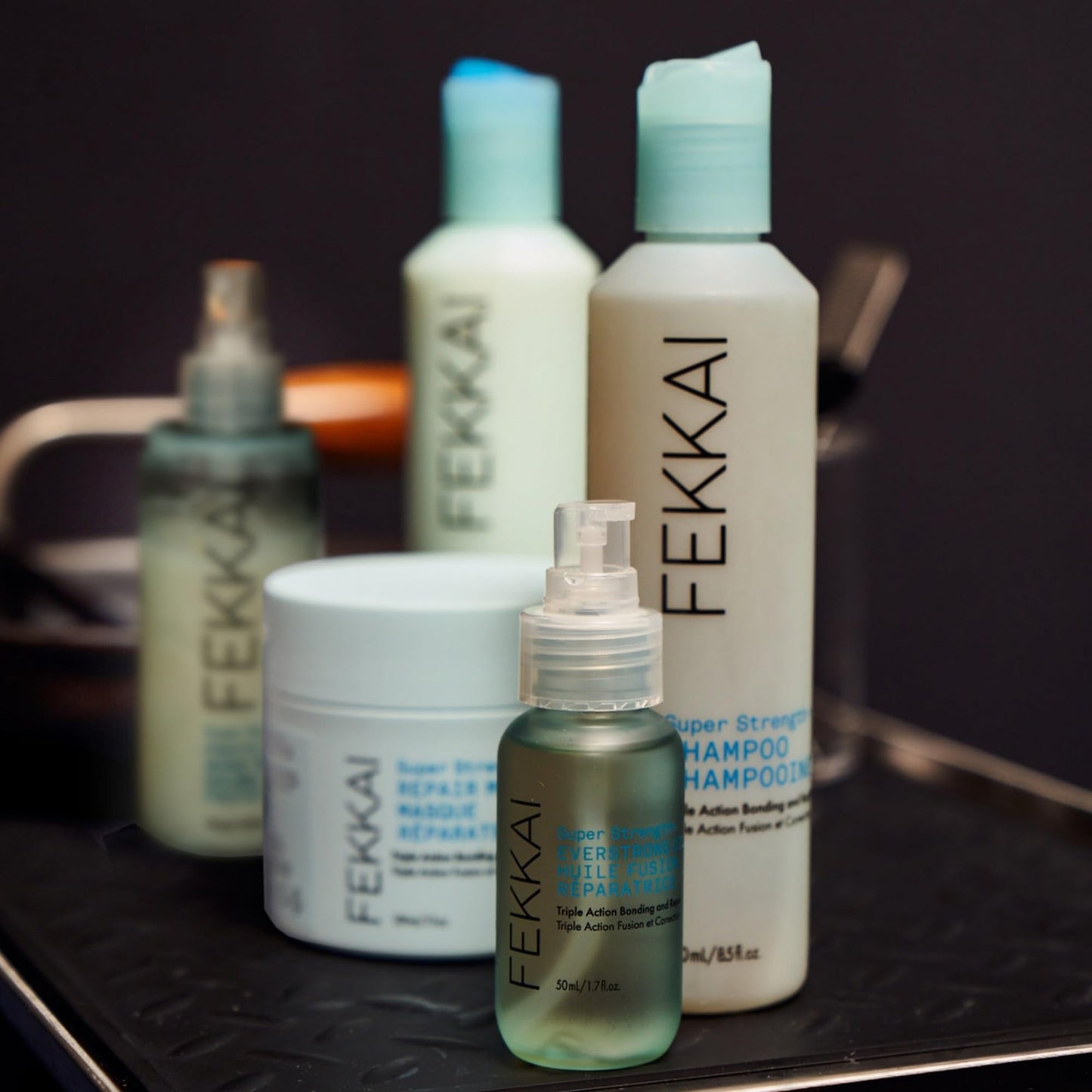 FEKKAI Super Strength+ Protein PowerBond Shampoo & Conditioner Bundle — 1L Each | Sulfate-Free, Paraben-Free, Vegan