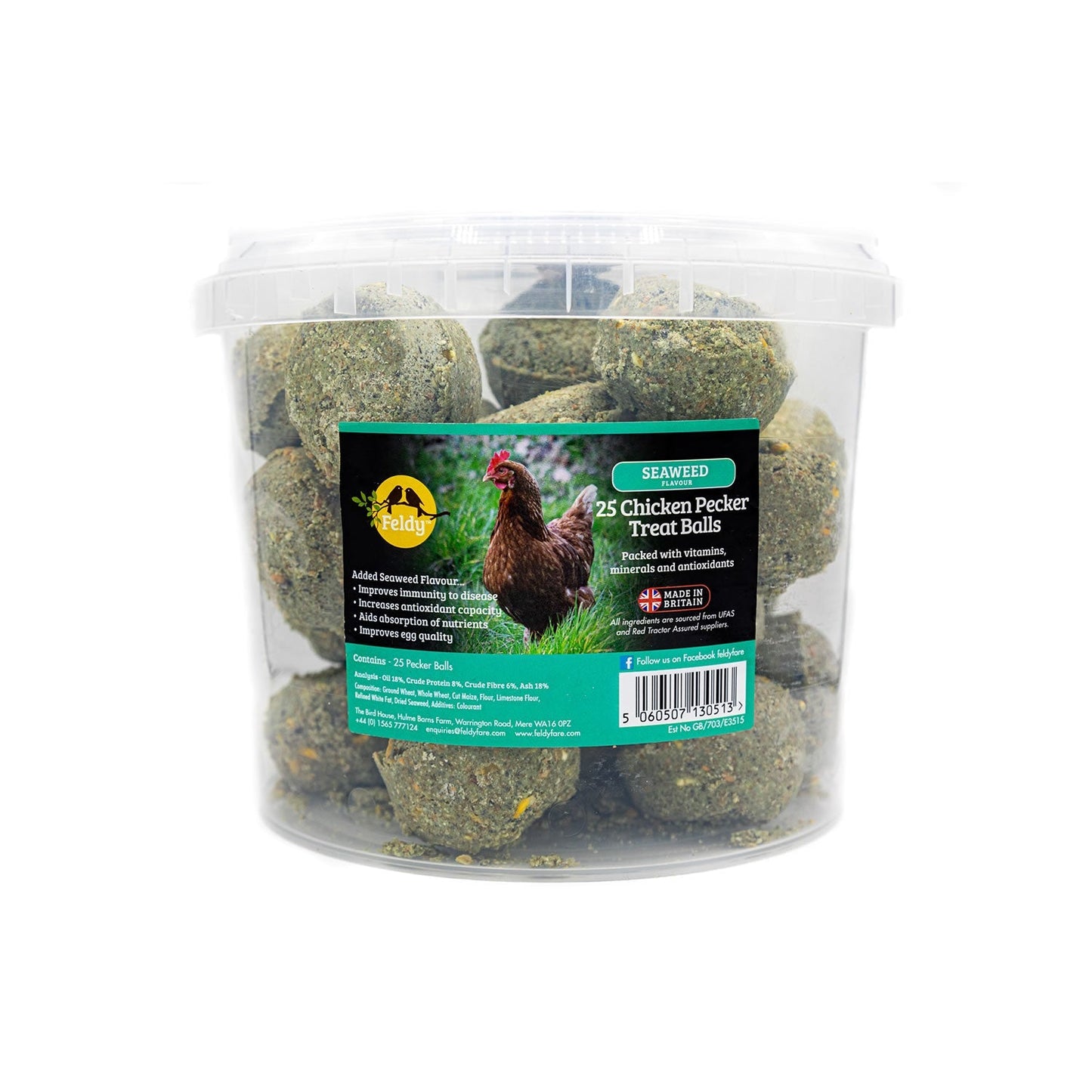Feldy Chicken Pecking & Grazer Balls X25 - choose your flavour - BOREDOM BUSTER