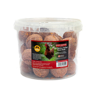 Feldy Chicken Pecking & Grazer Balls X25 - choose your flavour - BOREDOM BUSTER