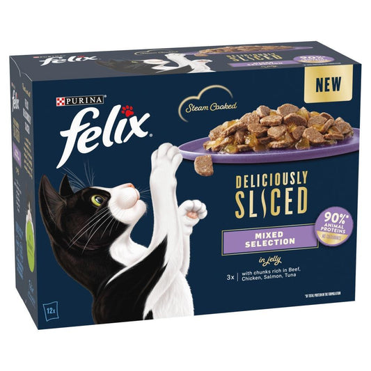 Felix Deliciously Sliced Mixed Selection in Jelly  12 x 80g