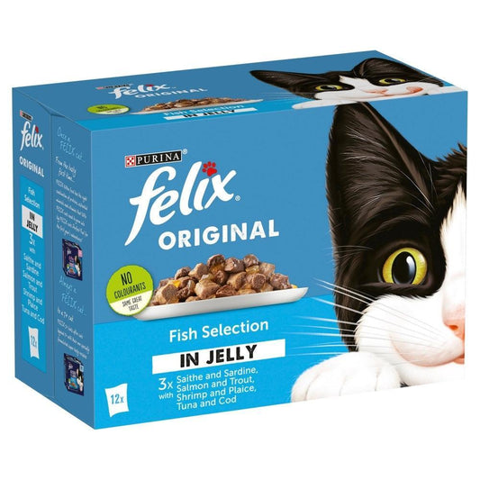 Felix Pouch Fish Selection in Jelly  12 x 100g