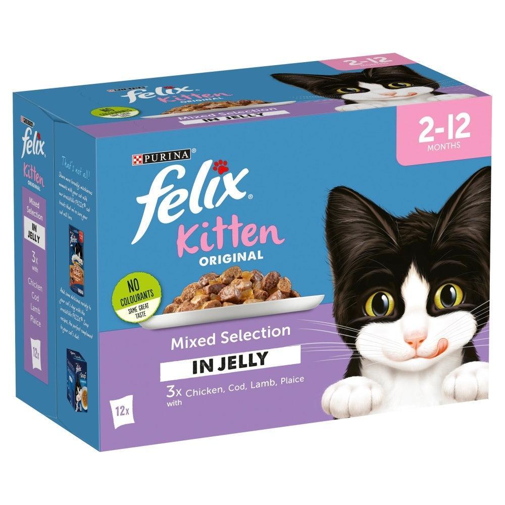 Felix Pouch Kitten Mixed Selection (Chicken) in Jelly  12 x 100g