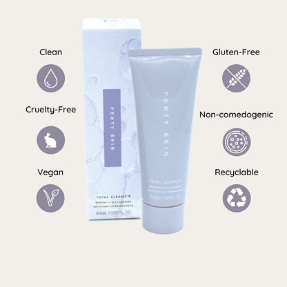 Fenty Skin Total Cleans'r Mini Travel Size – Gentle Daily Cleanser & Makeup Remover | Fenty Beauty