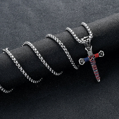Nail Cross Pendant Chain necklace