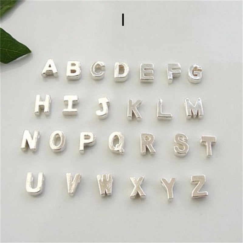 Peach Heart Shaped A-Z Letter Necklace