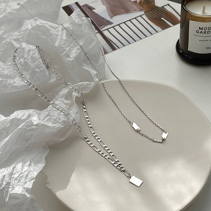 Simple Double Layer Stacked Necklace